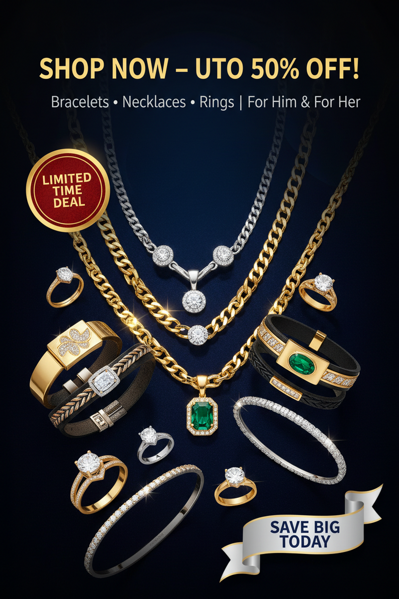 Bracelets, Necklaces & Rings ( Male & Female )