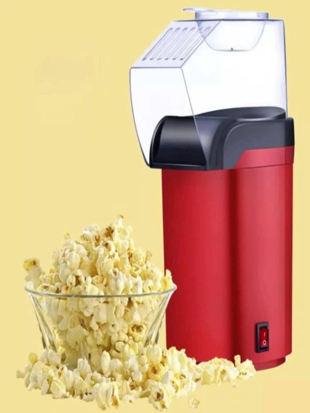 Pipoqueira elétrica de 1200w, máquina de pipoca sem necessidade de óleo para casa, família, crianças  Popcorn Maker Máquina Pipo