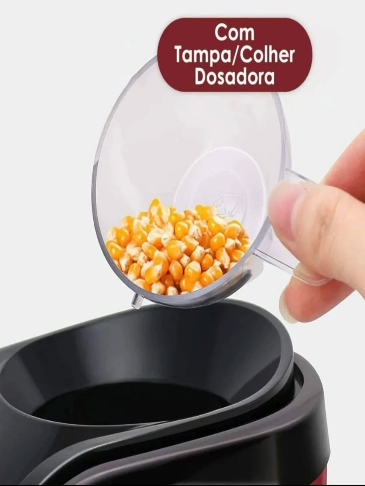 Pipoqueira elétrica de 1200w, máquina de pipoca sem necessidade de óleo para casa, família, crianças  Popcorn Maker Máquina Pipo