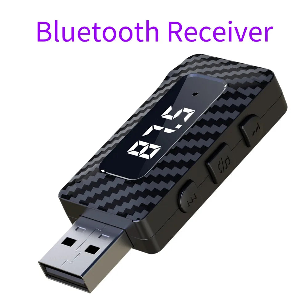 Car Wireless Bluetooth Receiver Play TF Card Music Built-in Mic Support Voice control For iPhone Android Phone