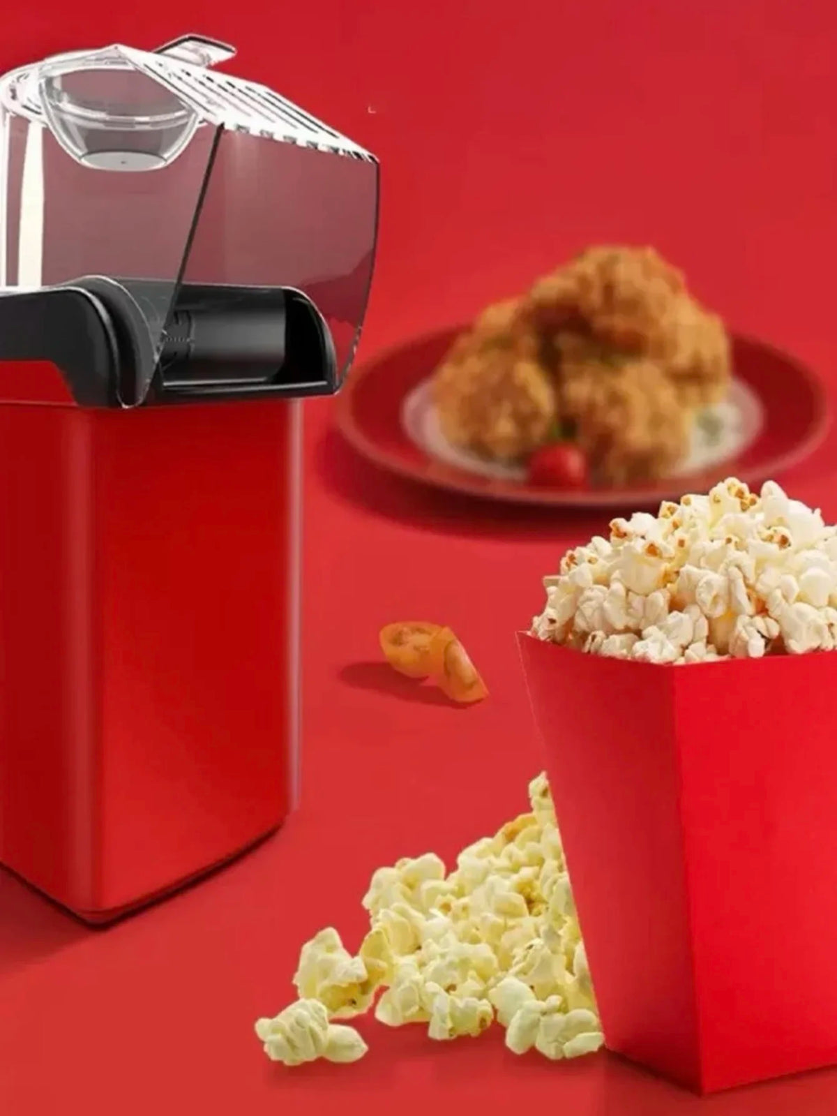 Pipoqueira elétrica de 1200w, máquina de pipoca sem necessidade de óleo para casa, família, crianças  Popcorn Maker Máquina Pipo
