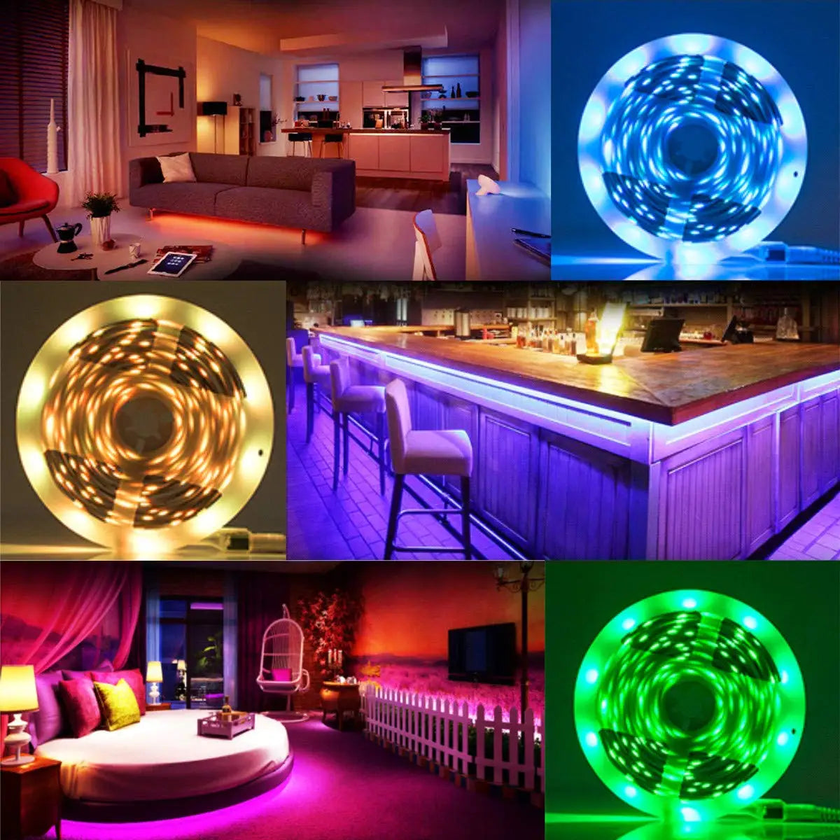 USB LED Strip Lights RGB 5050 1-40m