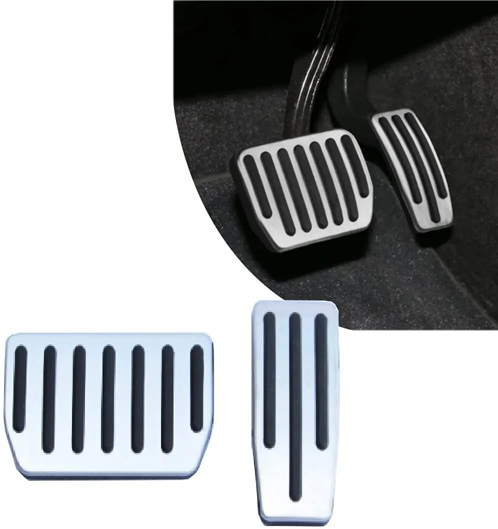 For Tesla Model X Model S Accessories Aluminum alloy Foot Pedal Accelerator Gas Fuel Brake Pedal Rest Pedal Cover Car Styling