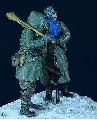 1/35 model kit resin kit  armored soldiers two people 531