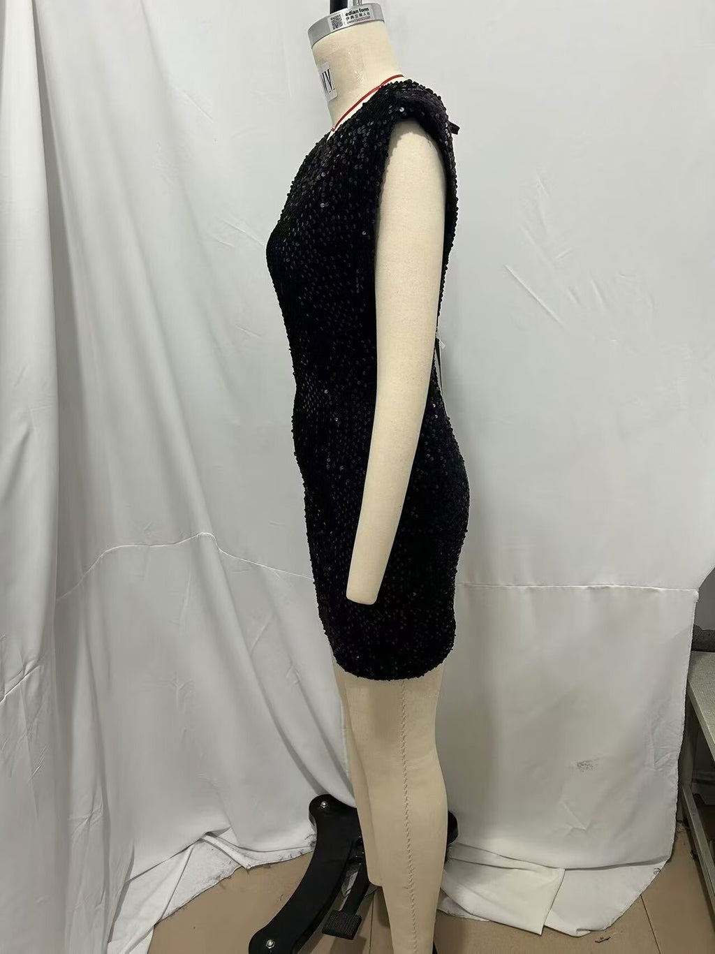 Cross-Border European and American Style Sequin Velvet Dress 9565976 Fairy Spirit