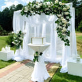 Wedding gauze curtain white gauze cross-border outdoor gauze curtain scene background decoration party wedding gauze wedding arch