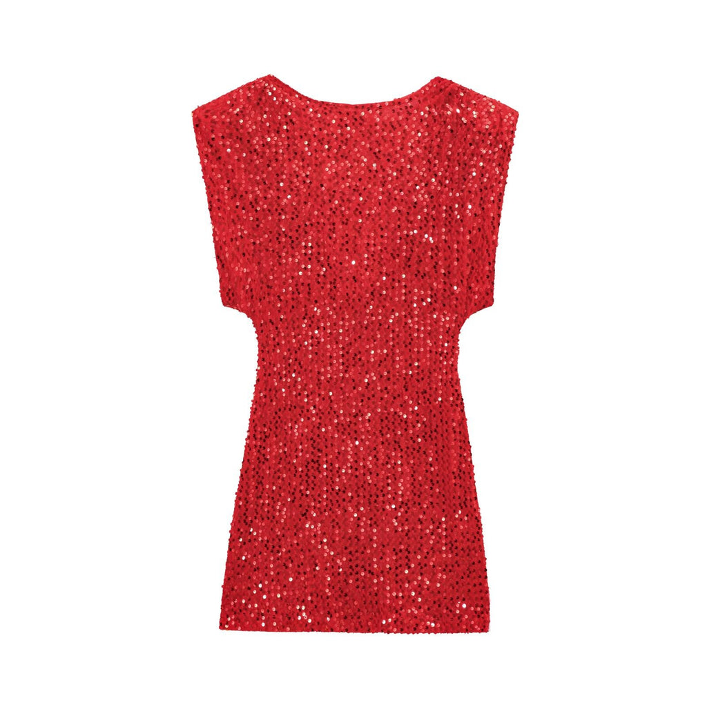 Cross-Border European and American Style Sequin Velvet Dress 9565976 Fairy Spirit