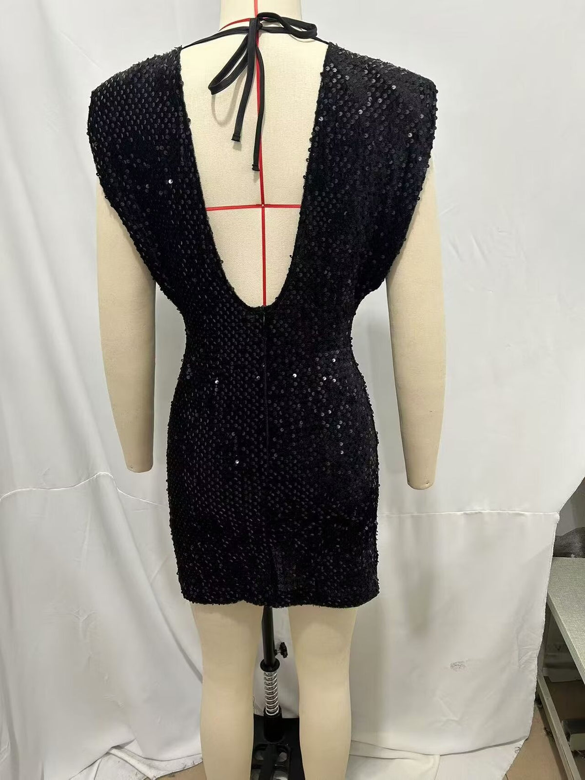 Cross-Border European and American Style Sequin Velvet Dress 9565976 Fairy Spirit