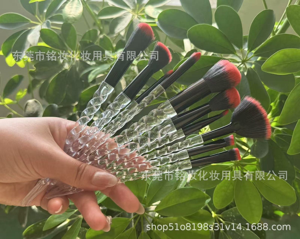 10 Pcs Threaded Makeup Brush Unicorn Makeup Brush suit Multifunctional Full Set Beauty Brush Makeup Tools