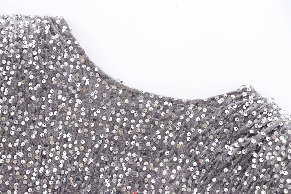 Cross-Border European and American Style Sequin Velvet Dress 9565976 Fairy Spirit