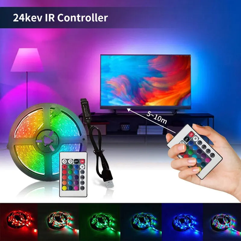 1m USB LED Strip Lights 60LEDs/m RGB Tape SMD