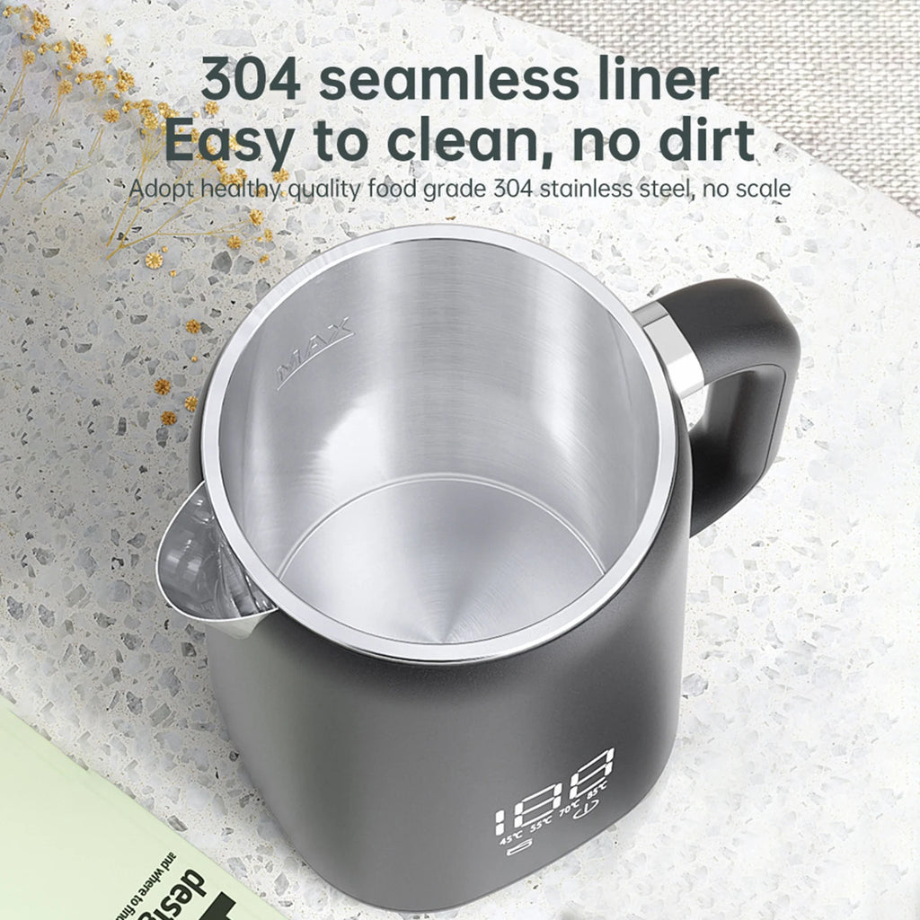1.7L Electric Kettle Household Thermostatic Kettle Automatic Heat Preservation Teapot 304 Stainless Steel Liner Health Pot 220V