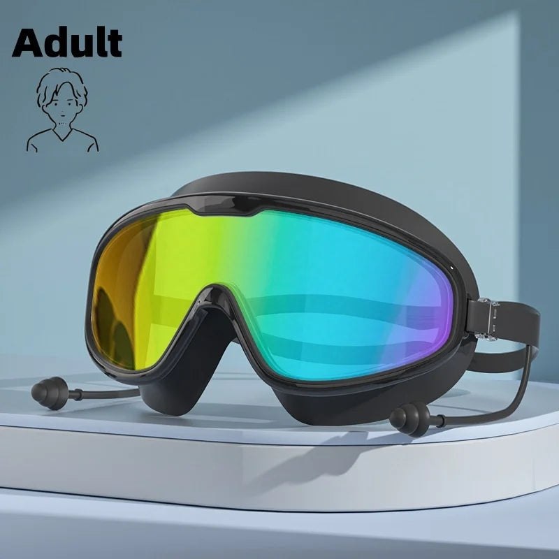 Swimming goggles with waterproof and anti fog high-definition professional diving goggles for adultboys and girls swimming sport