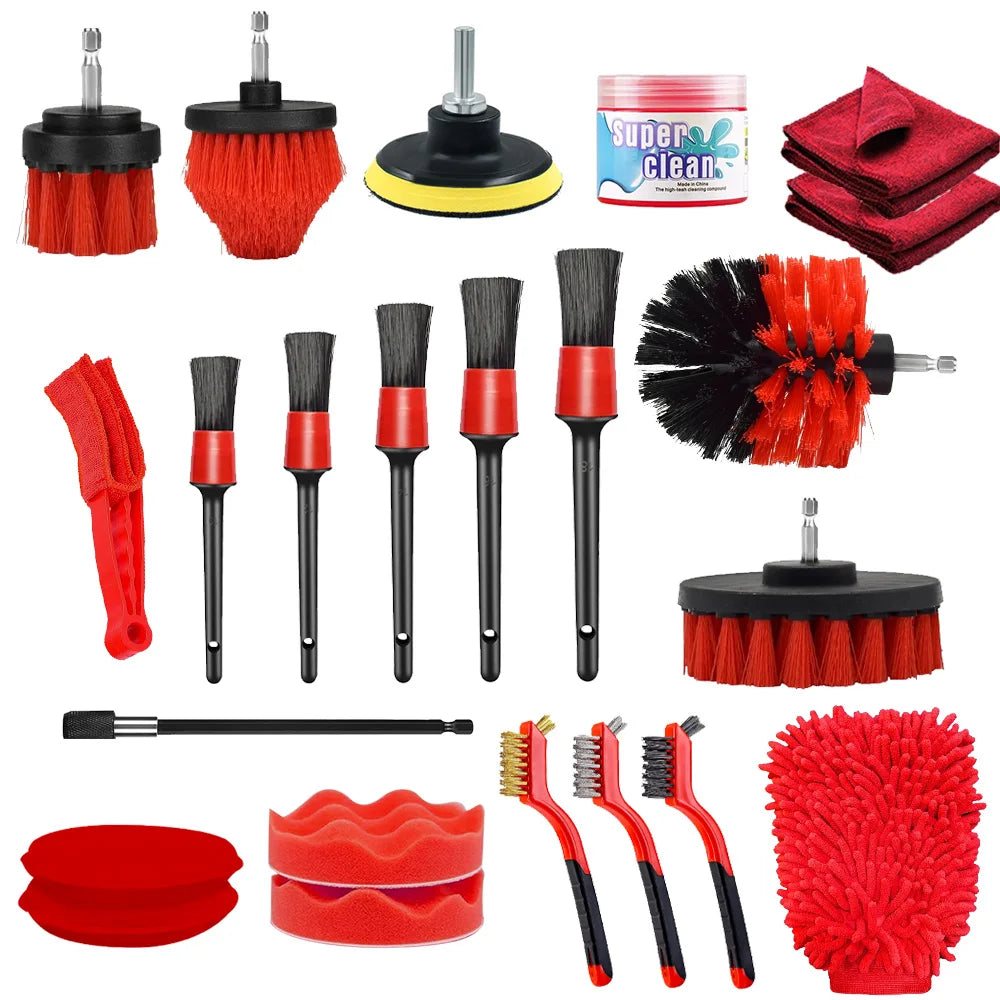 Car Cleaning Kit Detailing Brush Set