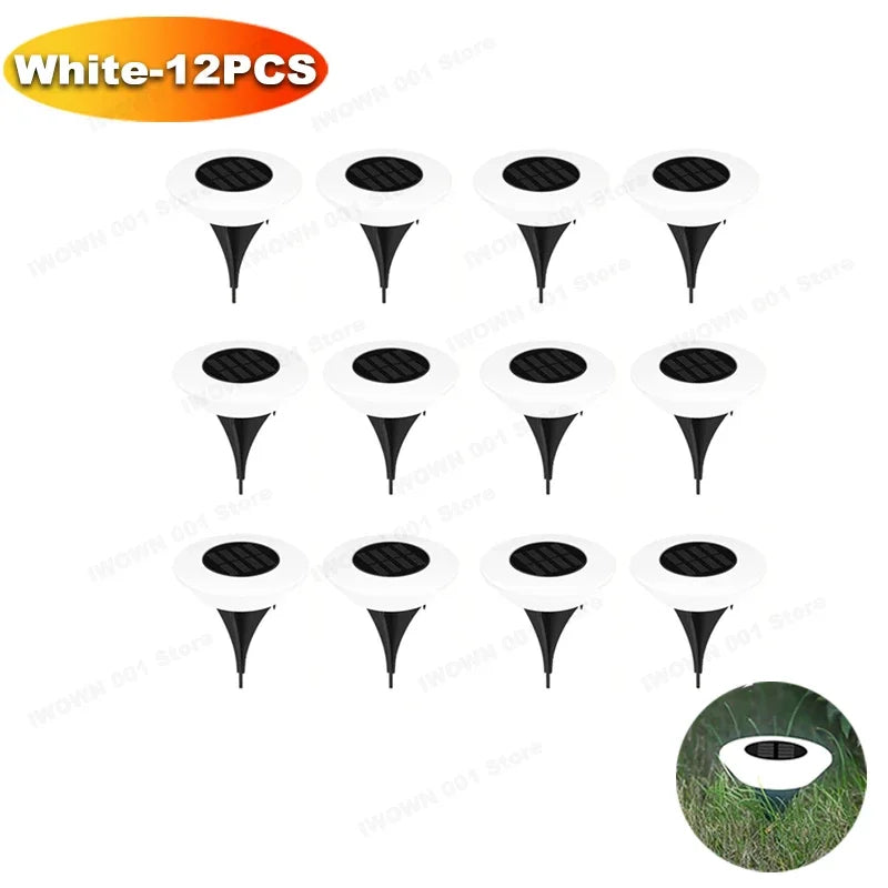 Walkway Base Light Solar Powered Garden Decor