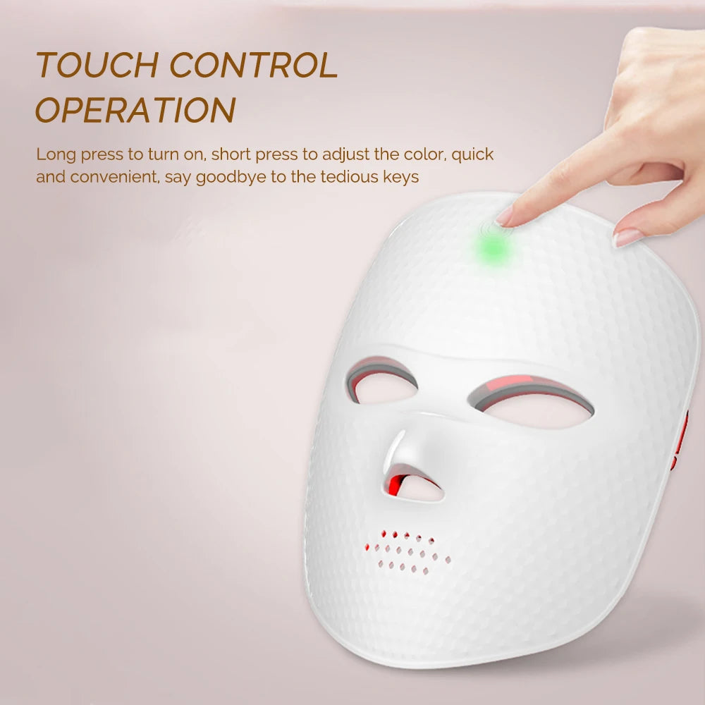 Wireless LED Facial Mask 7 Colors Light