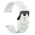 WOCCI Silicone Watch Band with Arch Stripes Texture 18mm 20mm 22mm 24mm 26mm for Men Women Waterproof Soft Sturdy
