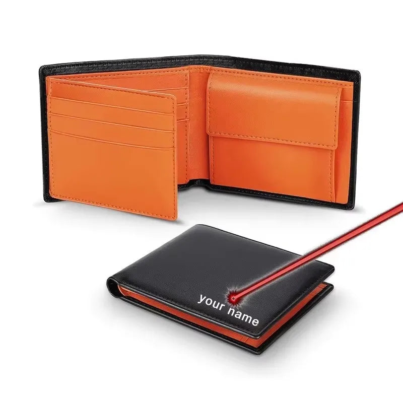 Men Wallets with Coin Pocket and ID Window