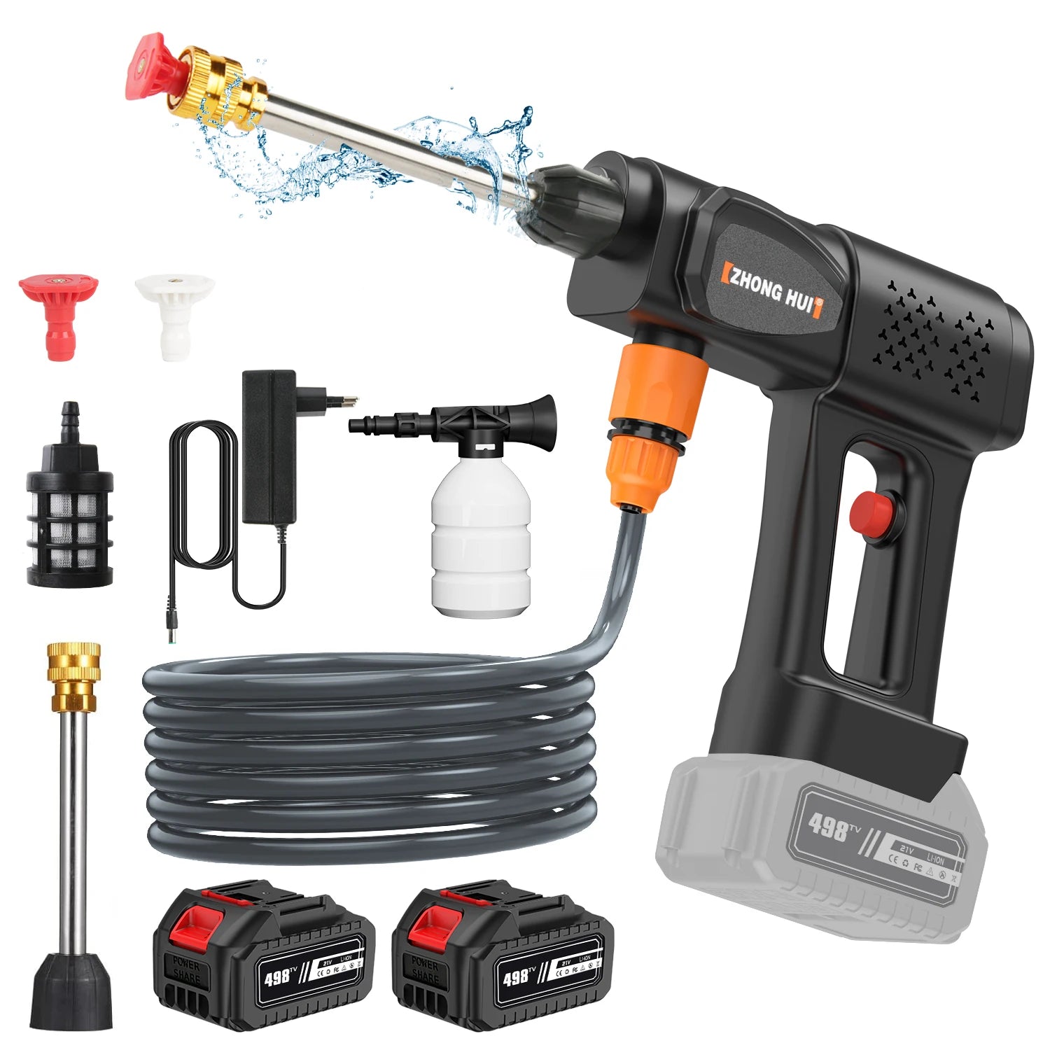 Electric High Pressure Water Gun 60Bar Car Wash
