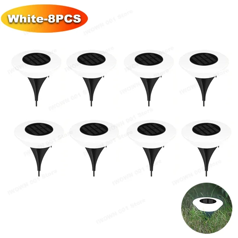 Walkway Base Light Solar Powered Garden Decor