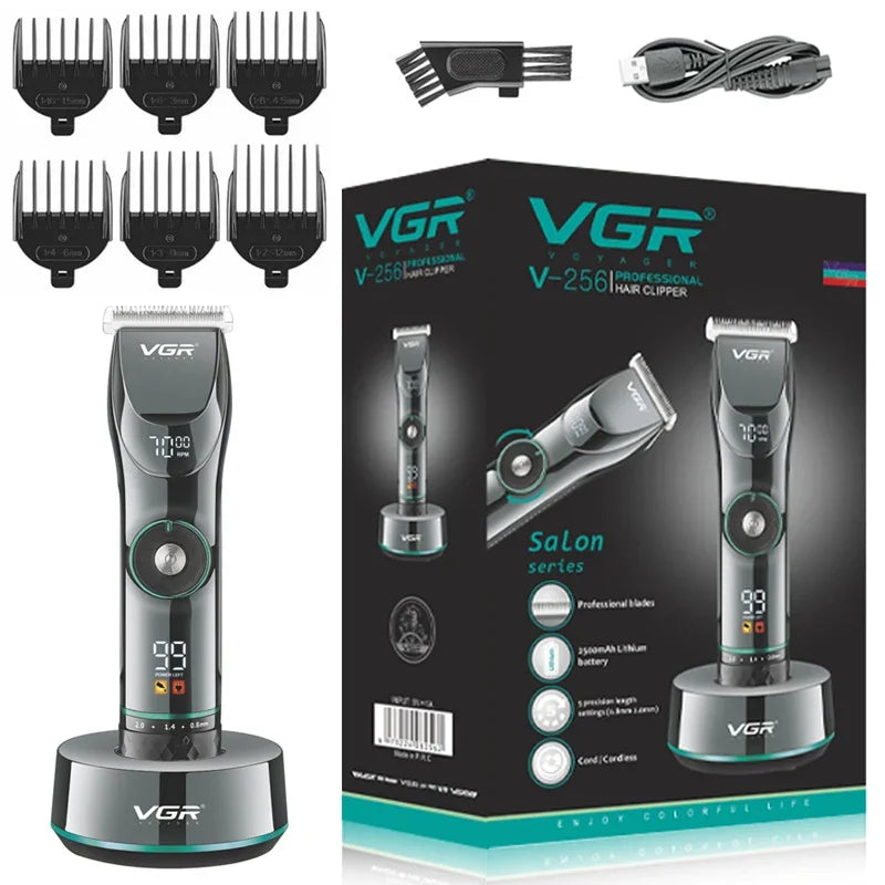 Professional 15 Motor Speed Barber Shop Hair Trimmer For Men Beard Trimmer Body Hair Clipper Electric Hair Cutting Machine Pro