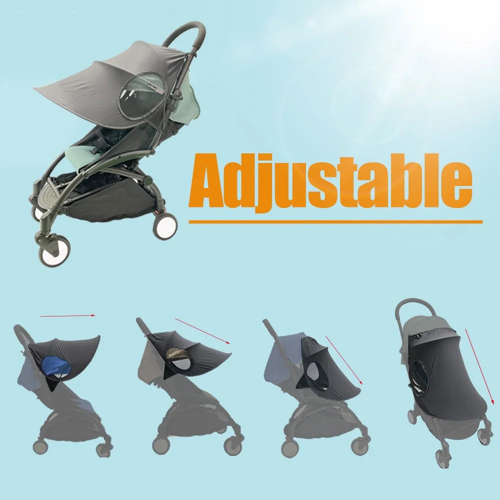 Universal Baby Stroller Accessories Sun Shade Sun Visor Canopy Cover UV Resistant Hat fit Babyzenes Yoyo Yoya+ Pushchair Pram
