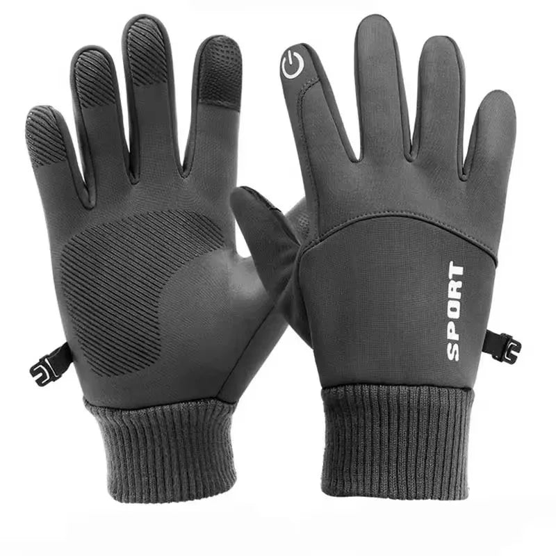 Men's Winter Driving Touch Screen Gloves Warm and Wear Resistant Gloves Women's Outdoor Sports Anti Slip and Waterproof Gloves
