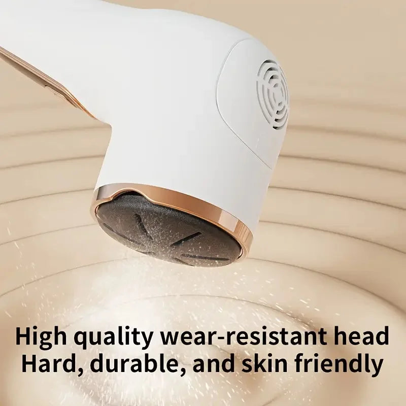 Rechargeable Electric Foot Polishing Machine, with Interchangeable Heads, Portable and Easy to Use,