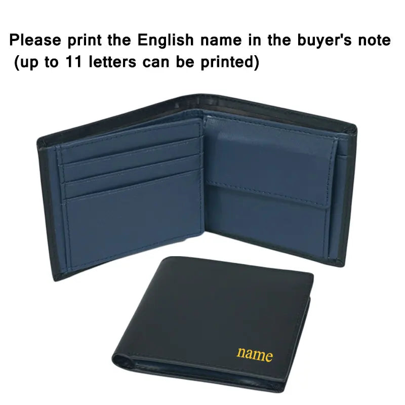 Men Wallets with Coin Pocket and ID Window