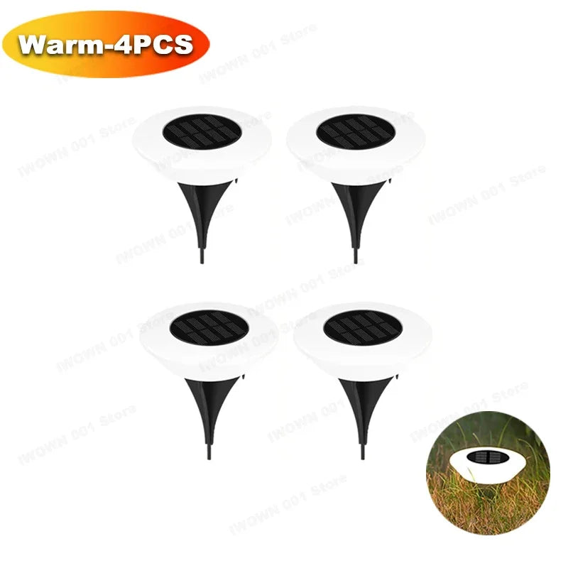 Walkway Base Light Solar Powered Garden Decor