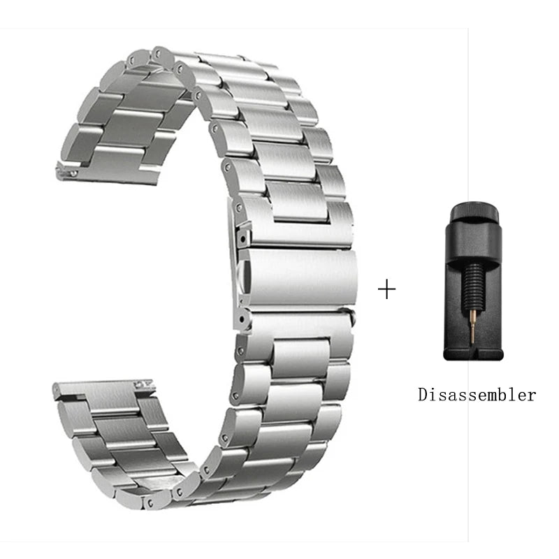 Stainless Steel Band for Haylou Solar 5 Correas Metal Wristband for HAYLOU Solar 5 Strap Adjustable Bracelet Solar 5 Accessories