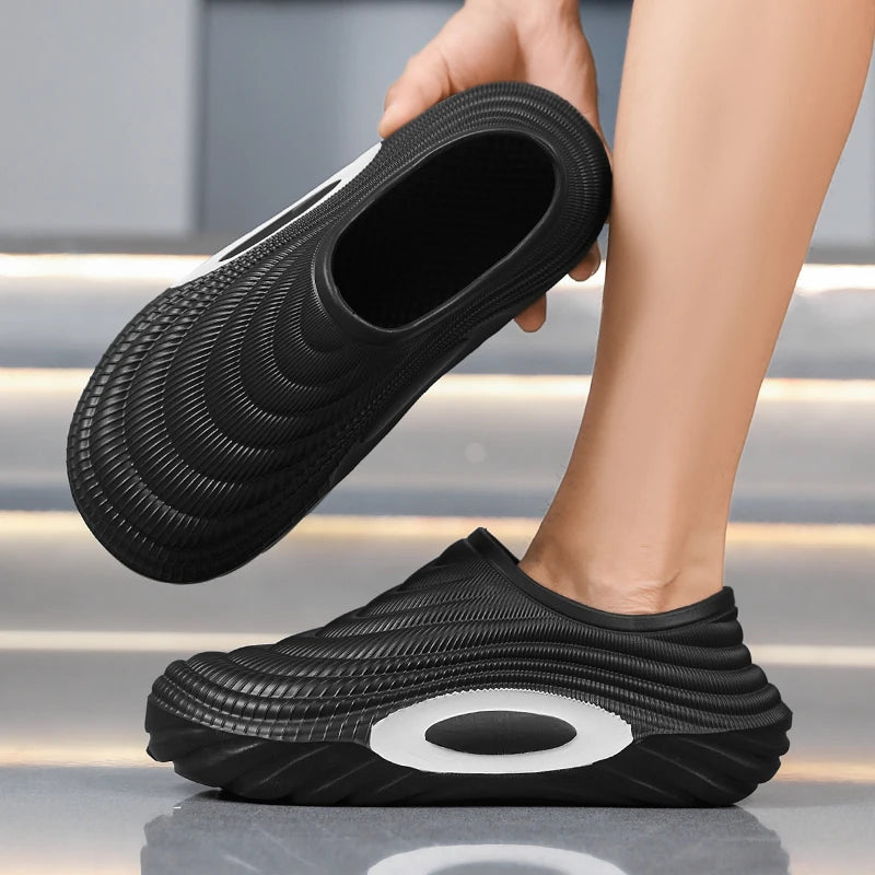 Baotou Slippers for Men 2025 New Model Non-Slip Anti-Odor Sports Outdoor Waterproof Sandals Kitchen Work Shoes