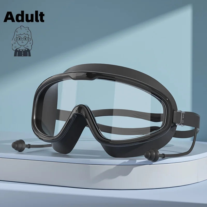 Swimming goggles with waterproof and anti fog high-definition professional diving goggles for adultboys and girls swimming sport