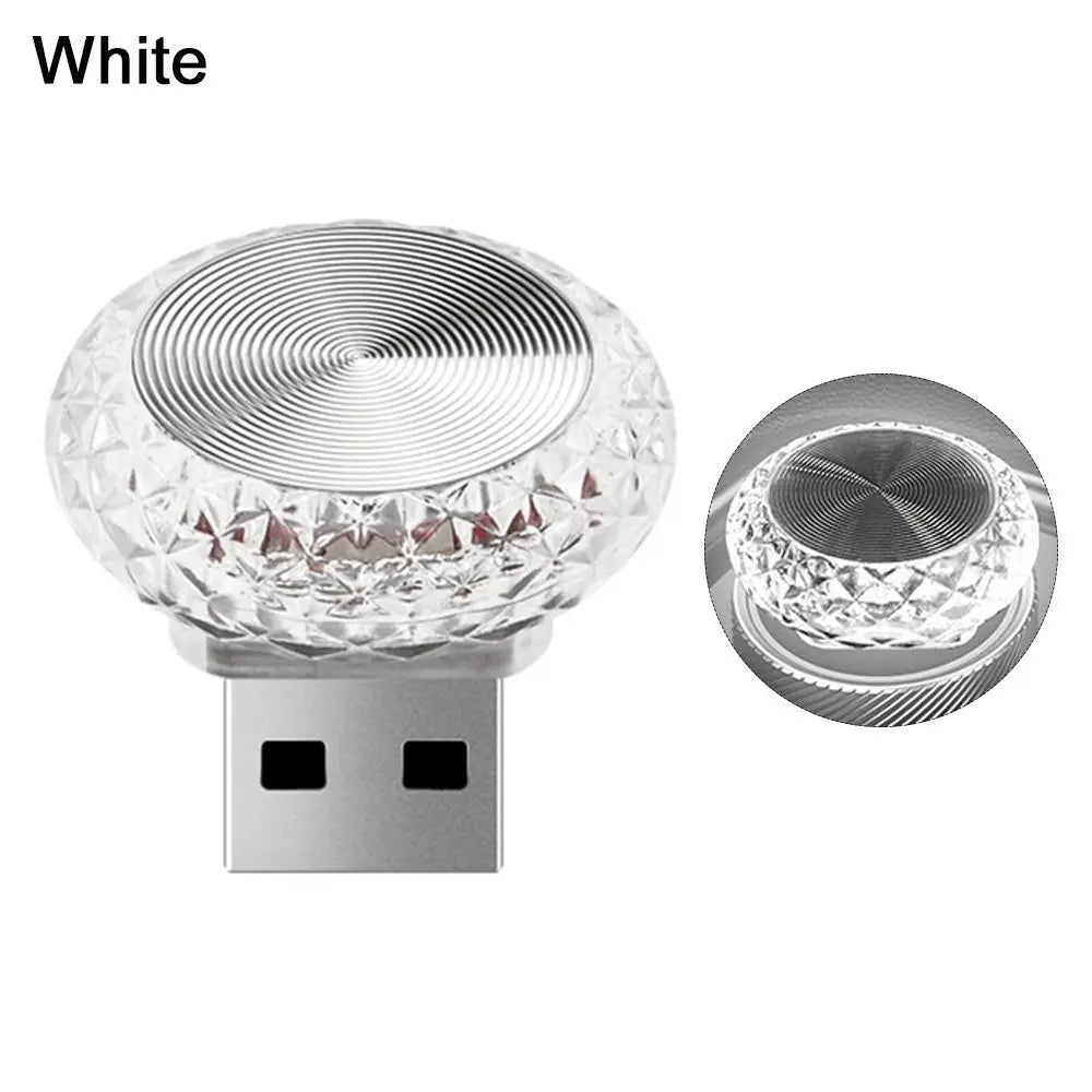1PC Car USB Ambient Light Mini LED Decorative Atmosphere Lamps For Auto Interior Environment Light Computer Light Plug Play