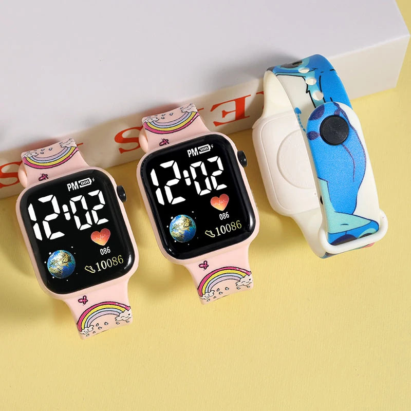 New Stitch Children's Watches Girls Reloj Inteligente Para Niños Niña Reloj Digital Watch Women Relógio Infantil Children Clock