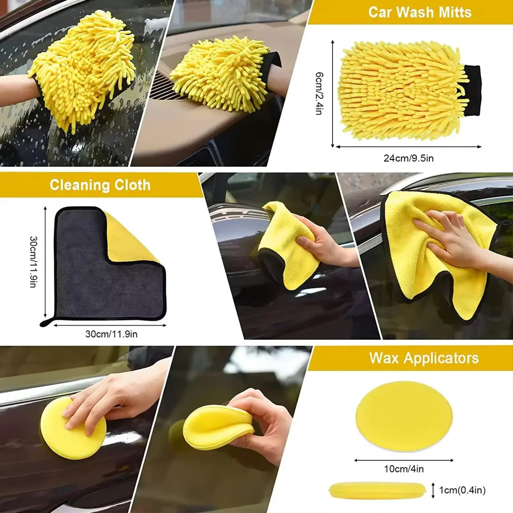 Car Cleaning Kit Detailing Brush Set