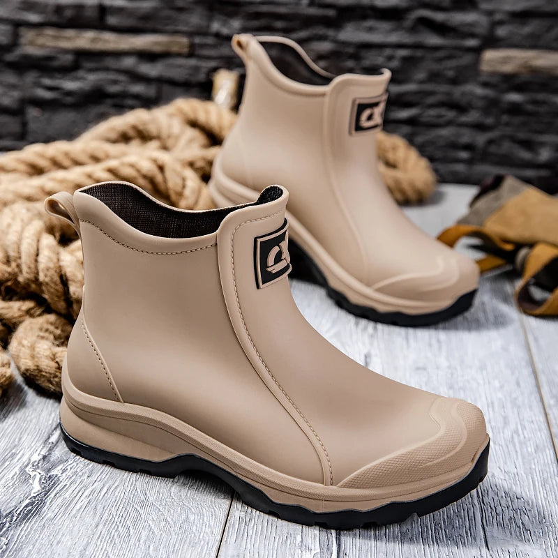 Popular Spring and Autumn Versatile Wear resistant Men's Rain Shoe for Men and Women Fashionable and Casual Large Size Rain Boot