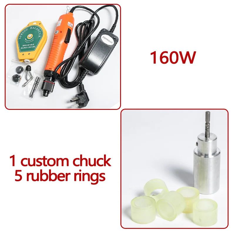 ZONESUN ZS-OS600 Manual Flat Cap Screwing Machine With Security Ring For Electric Plastic Bottle Portable Wearable Lid