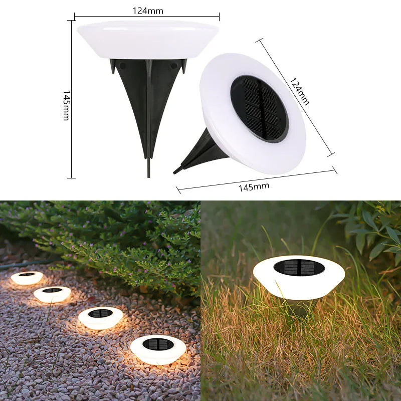 Walkway Base Light Solar Powered Garden Decor