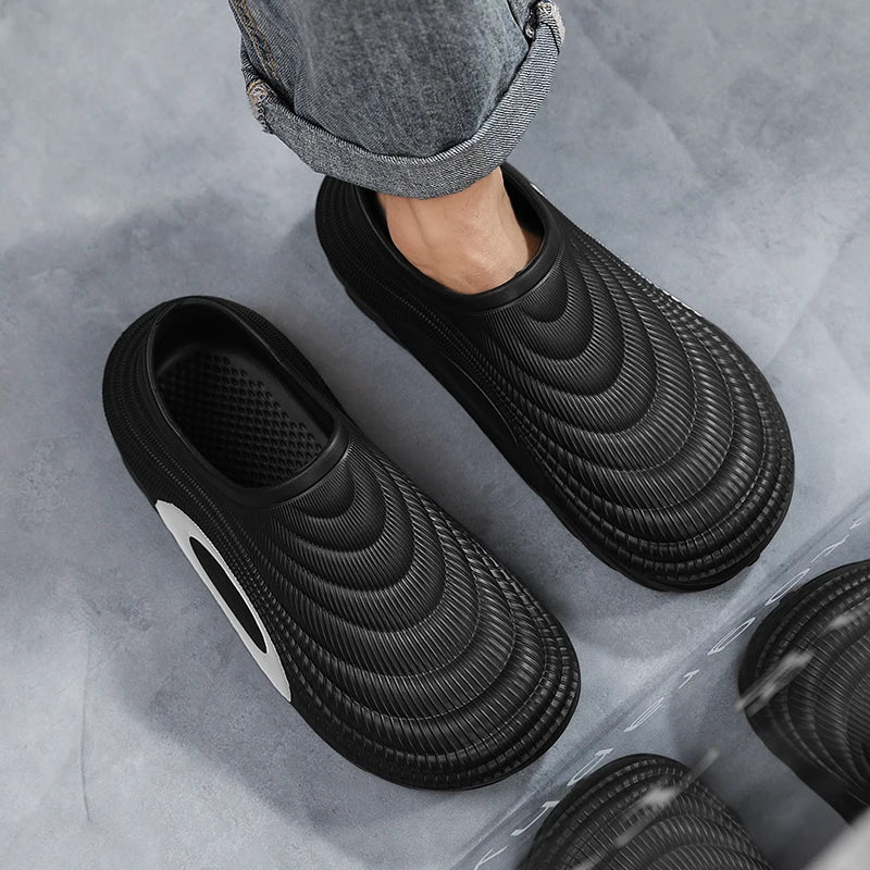 Baotou Slippers for Men 2025 New Model Non-Slip Anti-Odor Sports Outdoor Waterproof Sandals Kitchen Work Shoes