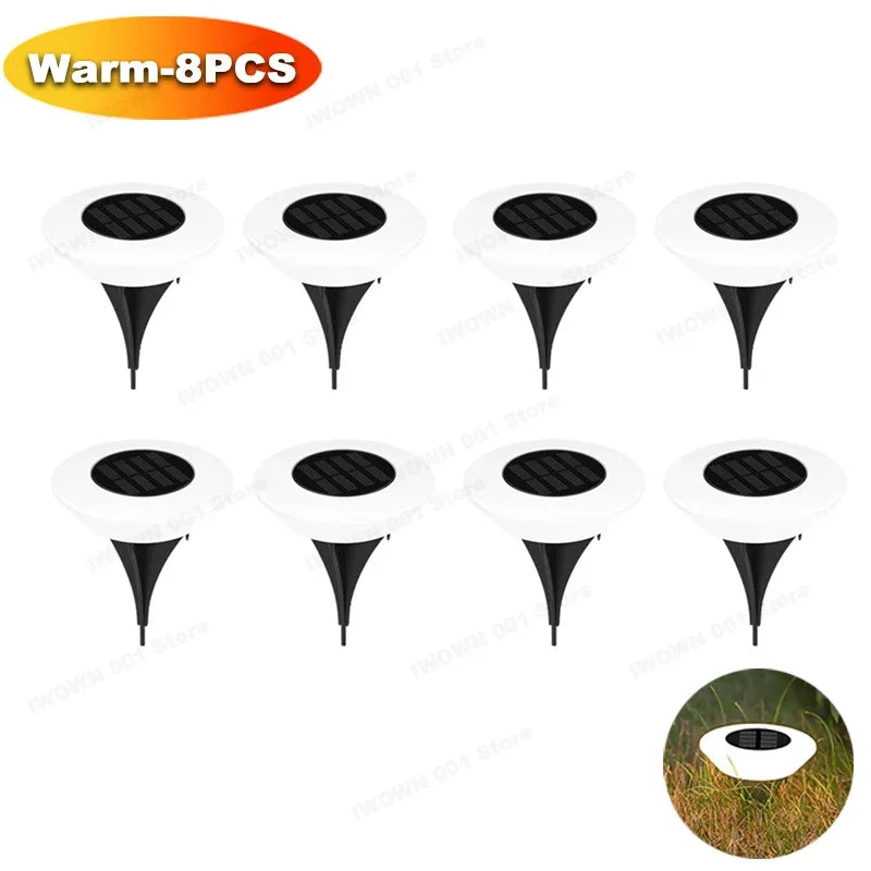 Walkway Base Light Solar Powered Garden Decor