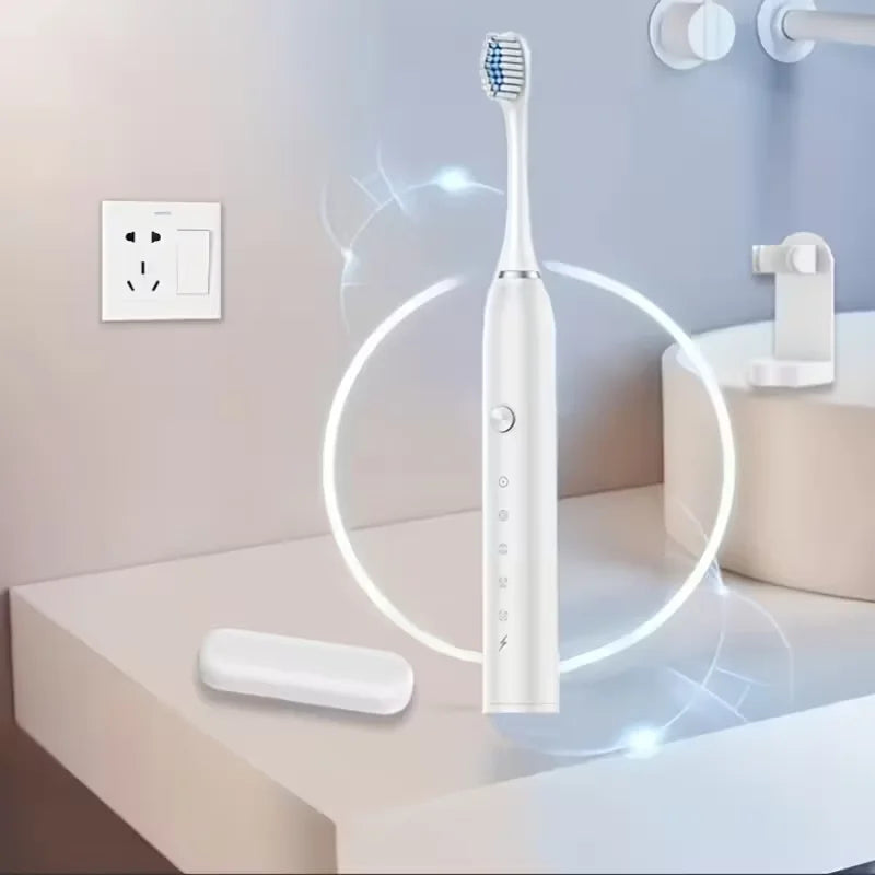 New 2026 Sonic Electric Toothbrush Adult Timer Brush 5 Mode USB Charger Rechargeable Tooth Brushes Replacement Heads Set