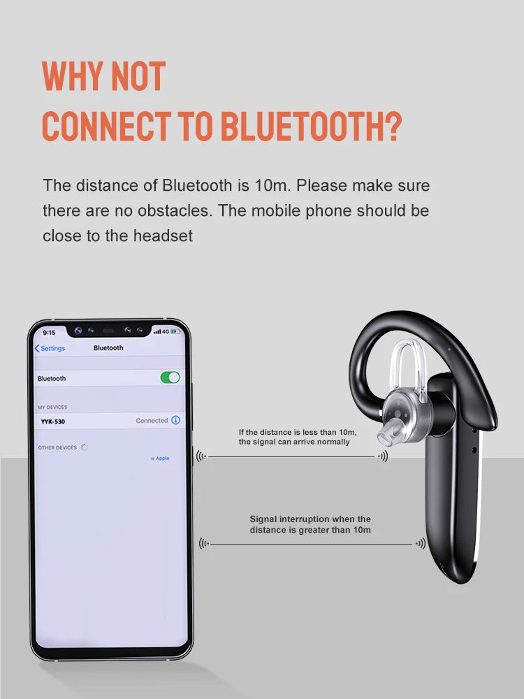Bluetooth Handsfree Earphones YYK-530 Wireless