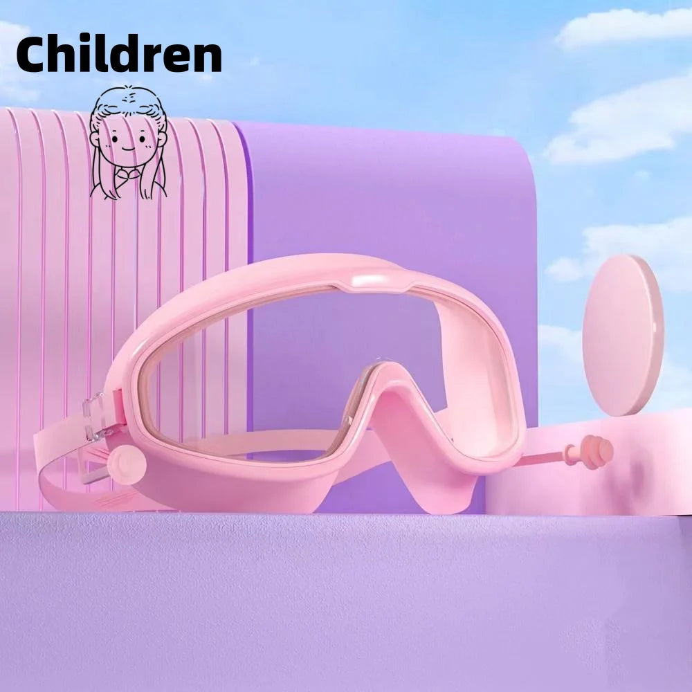 Swimming goggles with waterproof and anti fog high-definition professional diving goggles for adultboys and girls swimming sport