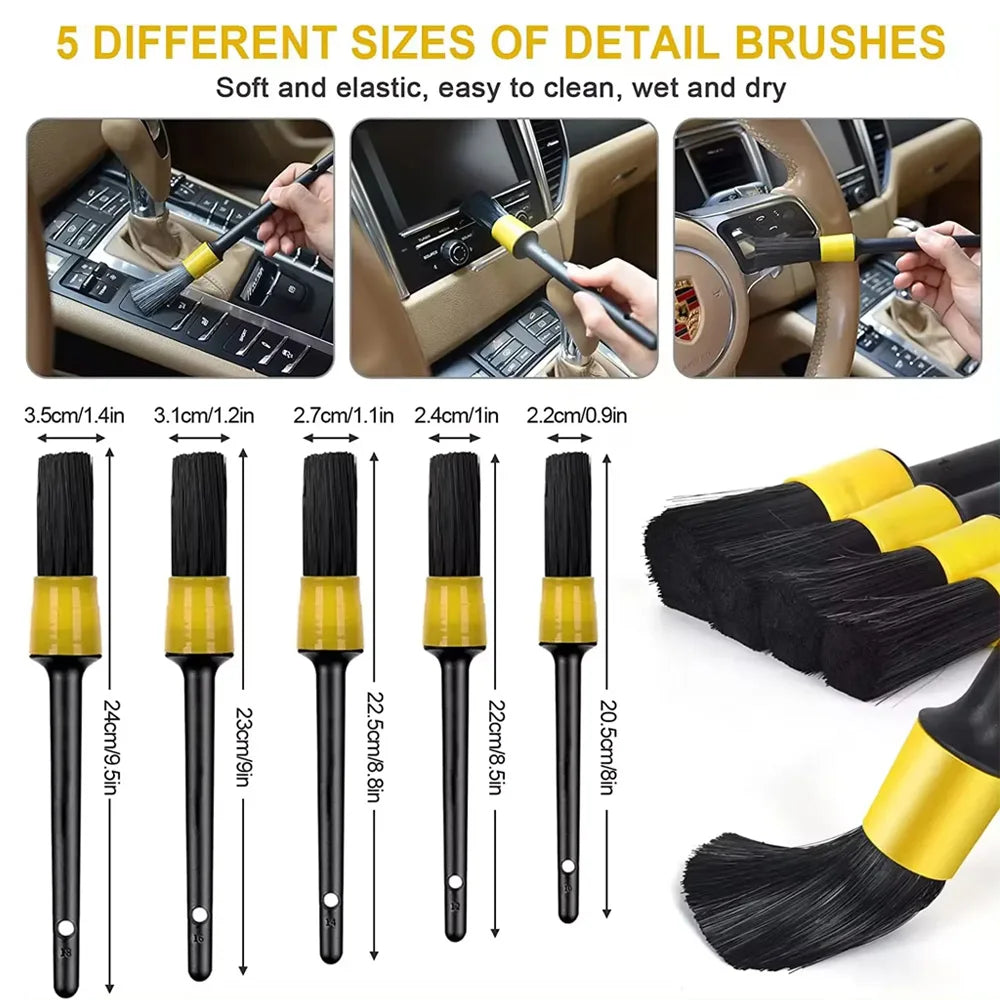 Car Cleaning Kit Detailing Brush Set