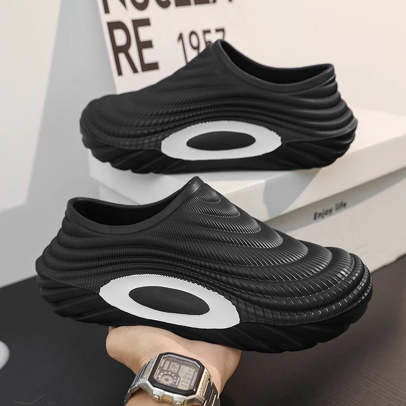 Baotou Slippers for Men 2025 New Model Non-Slip Anti-Odor Sports Outdoor Waterproof Sandals Kitchen Work Shoes