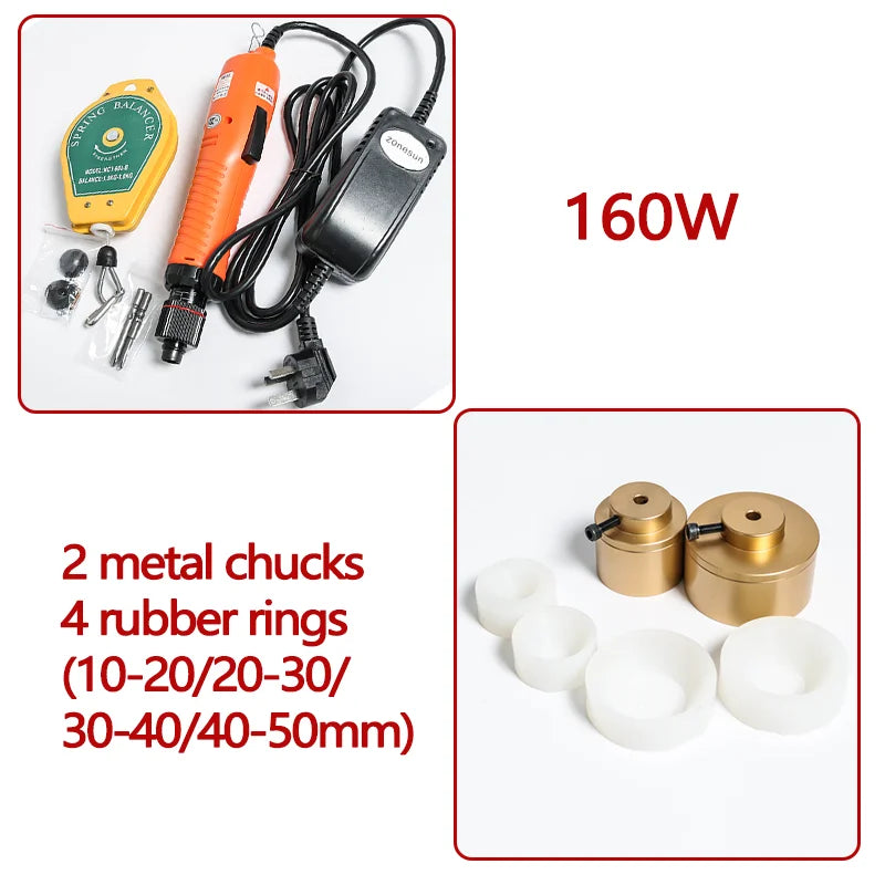 ZONESUN ZS-OS600 Manual Flat Cap Screwing Machine With Security Ring For Electric Plastic Bottle Portable Wearable Lid