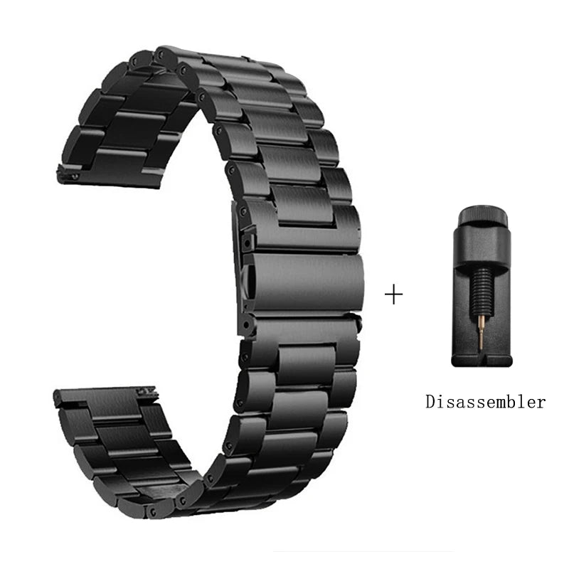 Stainless Steel Band for Haylou Solar 5 Correas Metal Wristband for HAYLOU Solar 5 Strap Adjustable Bracelet Solar 5 Accessories