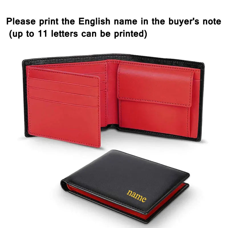 Men Wallets with Coin Pocket and ID Window