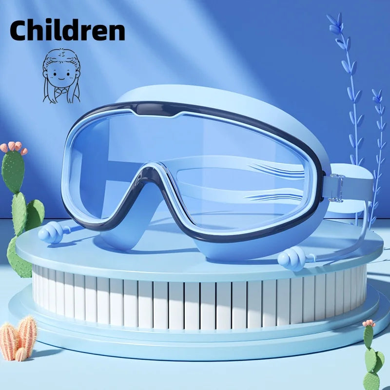 Swimming goggles with waterproof and anti fog high-definition professional diving goggles for adultboys and girls swimming sport